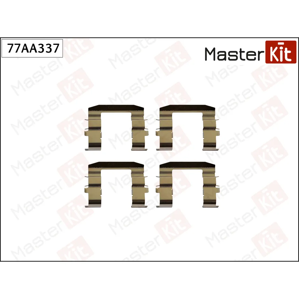 Комплект установочный тормозных колодок Kia RIO II (JB) 2005 - MASTERKIT 77AA337