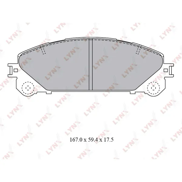 Колодки тормозные LYNXauto BD-7596