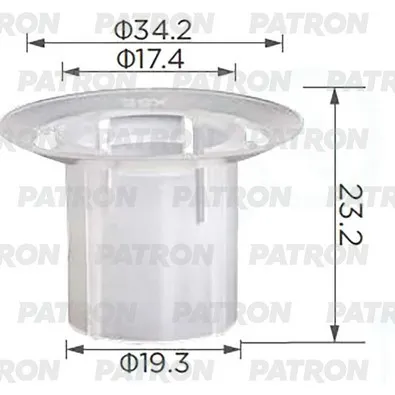 Клипса пластмассовая Toyota клипса защиты днища PATRON P37-3902