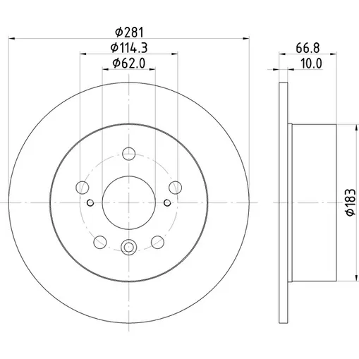 Диск тормозной NISSHINBO ND1113K