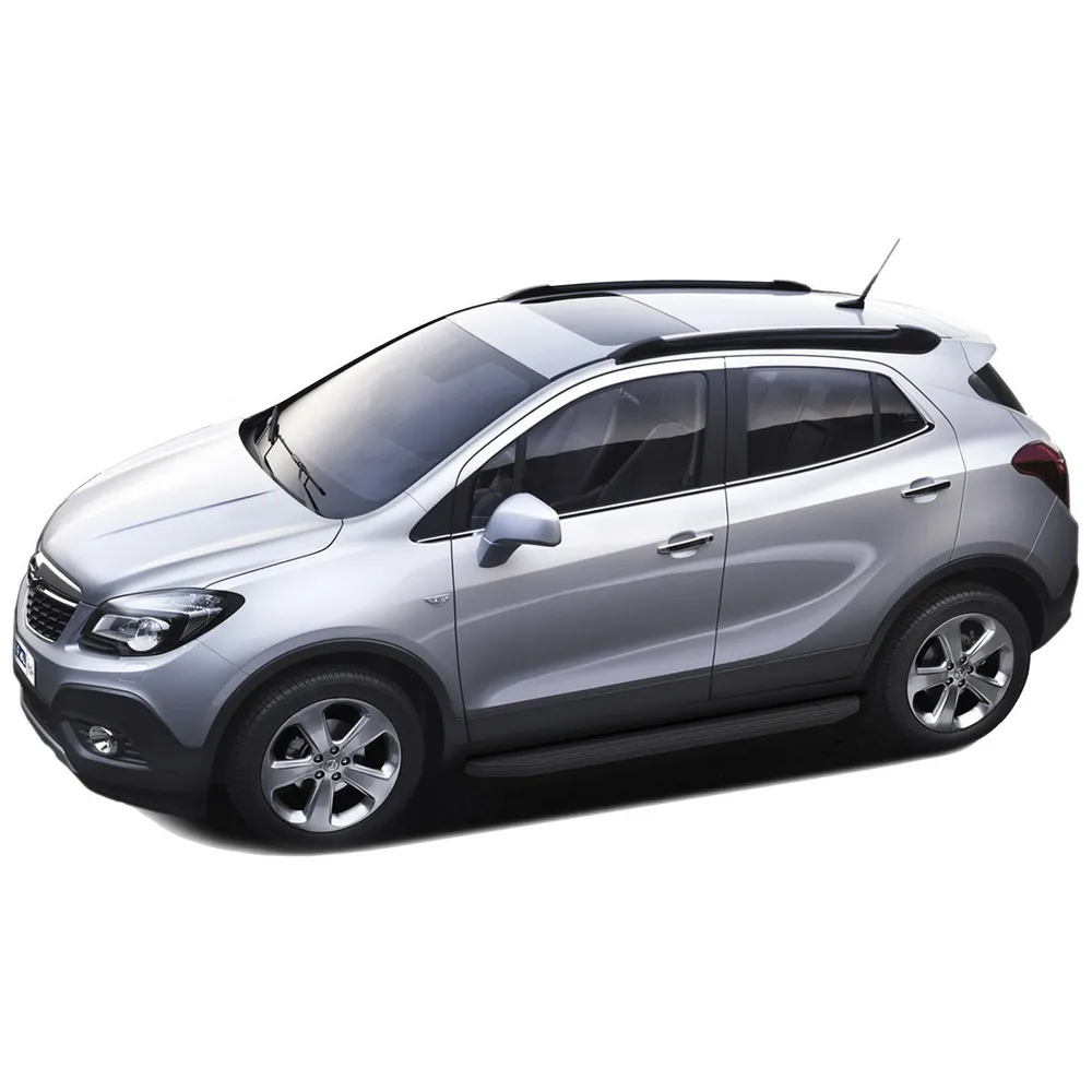 Порог-площадка Premium-Black A160ALB + комплект крепежа, RIVAL, Opel Mokka 2012-2016/Chevrolet Tra Chevrolet, Opel Tracker, Mokka Tracker III A160ALB.4202.1