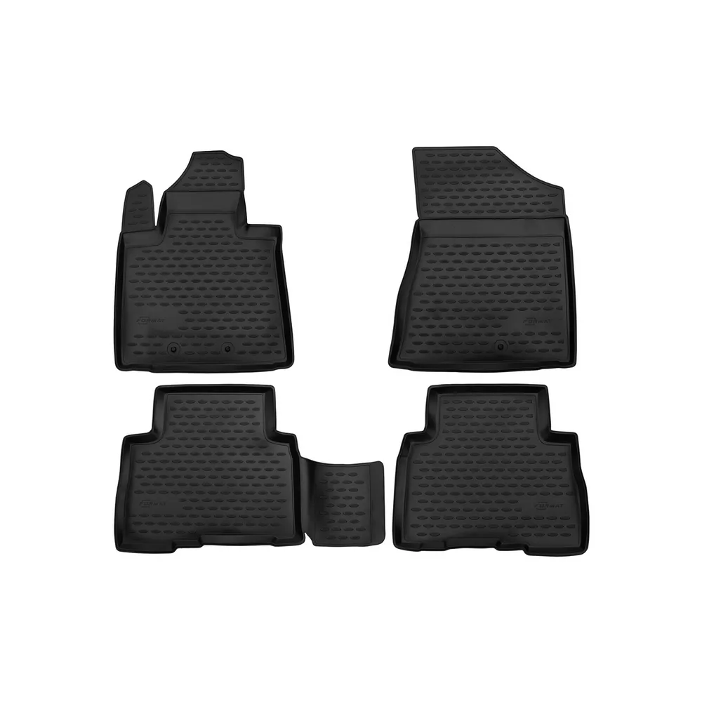 Коврики в салон KIA Sorento, 2012-2015, 4 шт. (ПУ, повышенная износостойкость) FORMAT FORMAT.25.46.210h