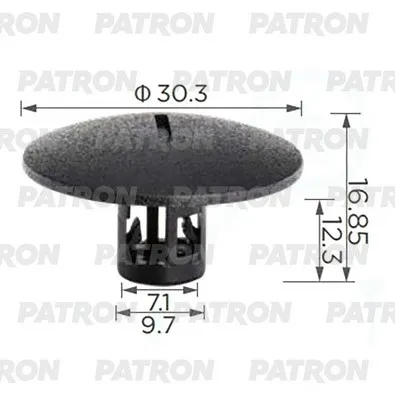 Фиксатор Фиксатор крепления шумоизоляции PATRON P37-3893