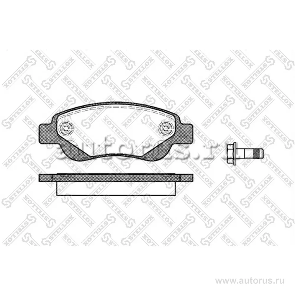 Колодки дисковые п. Citroen C1, Peugeot STELLOX 1188000L_SX