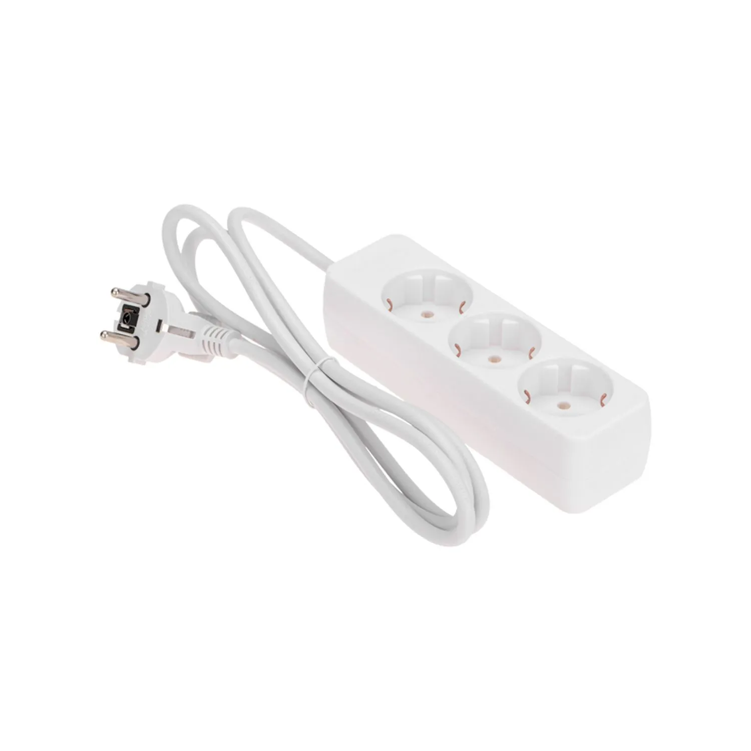 Удлинитель 3 гнезда, 1,5м, 3х0,75мм?, с/з, белый PROconnect 13-4208