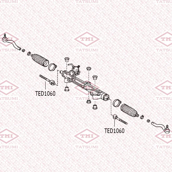 Тяга рулевая L/R TOYOTA Land Cruiser 08-> TATSUMI TED1060