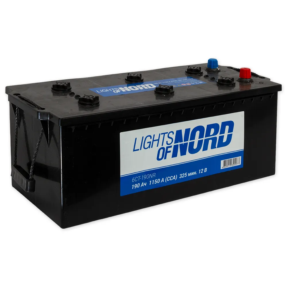 Аккумулятор Lights of Nord Standart 190 А/ч L+(3) 513x223x217 B EN 1150 А