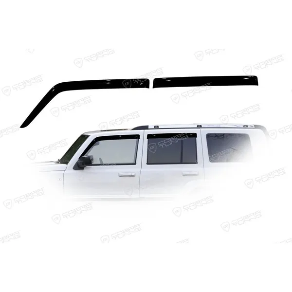Дефлектора на окна Jeep Commander 2006-2010 деф.окон Cobra Tuning J10206