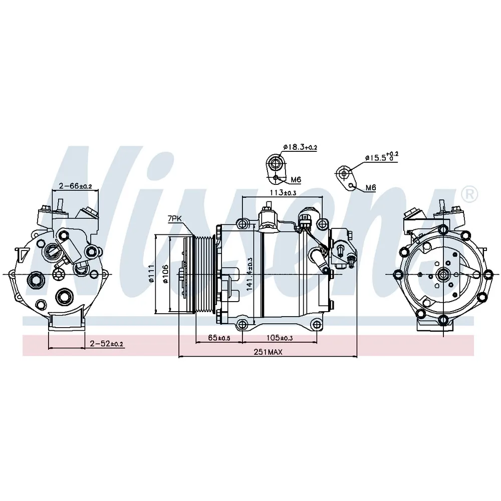 Компрессор кондиционера NISSENS 89245