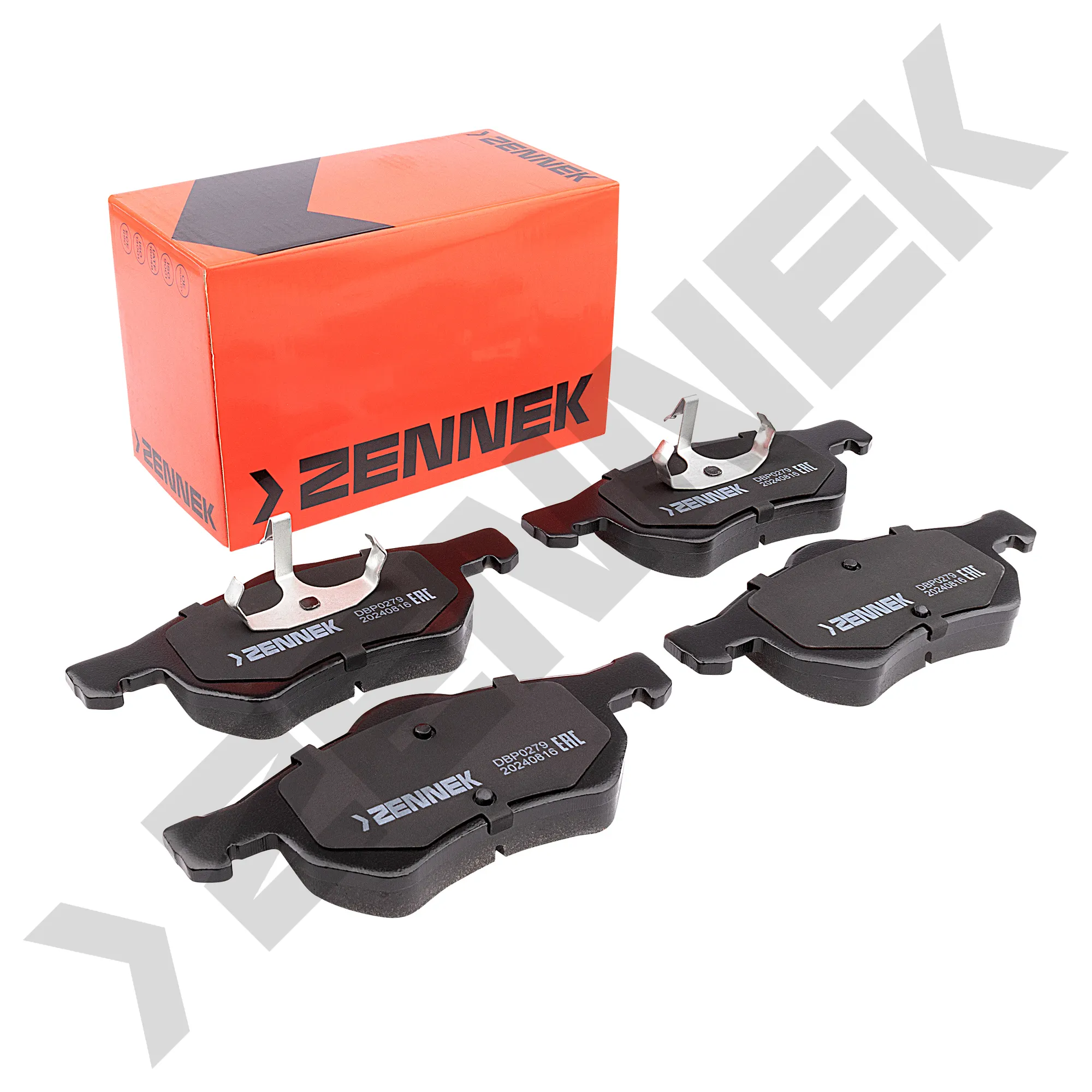 Колодки тормозные дисковые передние CHRYSLER GRAND VOYAGER 07-13, DODGE RAM 05-09 ZENNEK DBP0279
