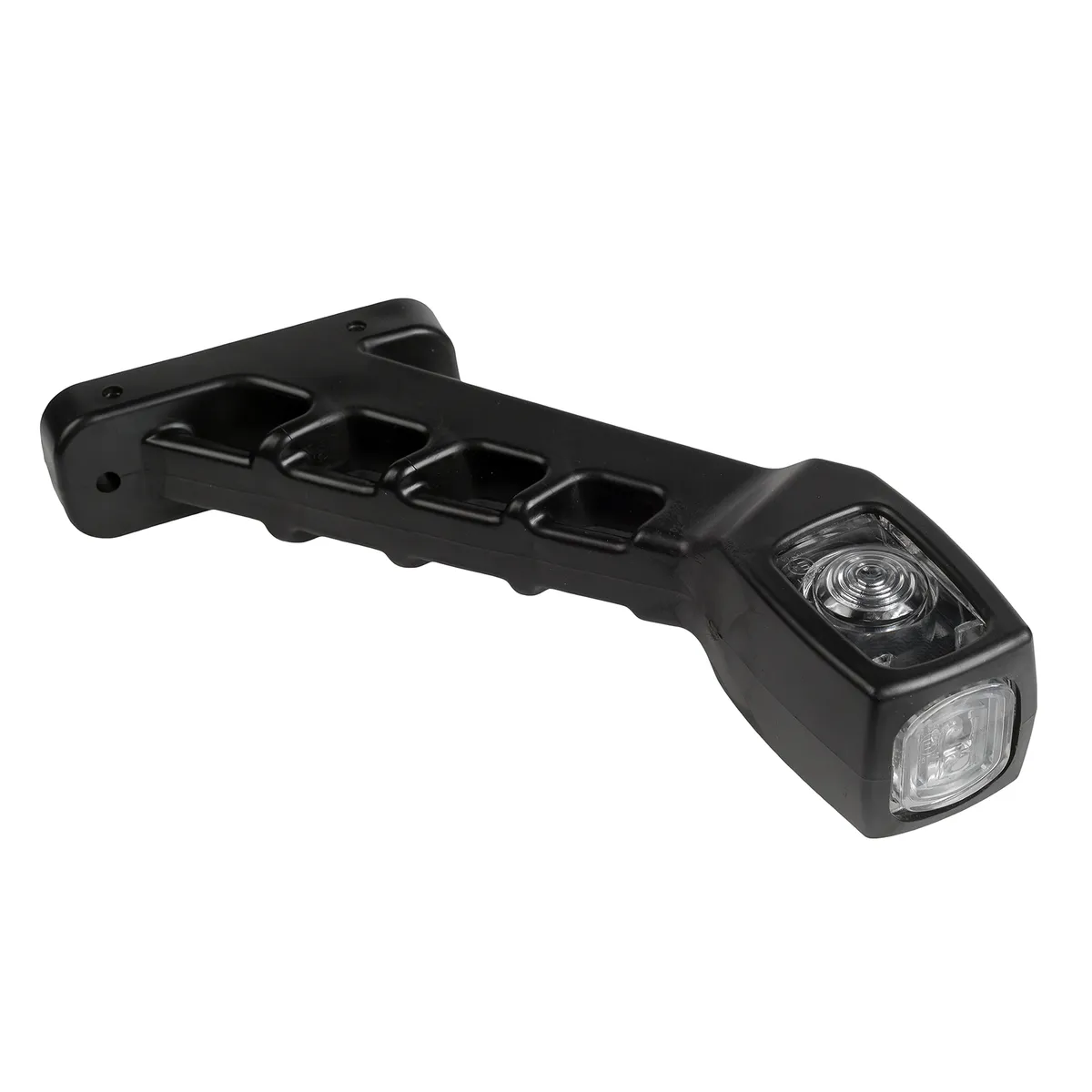Фонарь габарит. LED рожок 24V кр/бел/жел, накл., бел. стекло, EPDM,  STELLOX 87-33605-SX