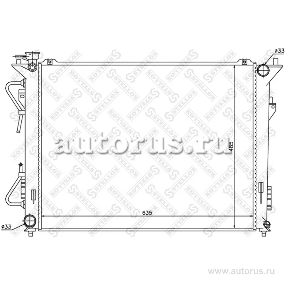 Радиатор системы охлаждения АКПП Hyundai Sonata 2.4 04> STELLOX 10-26613-SX