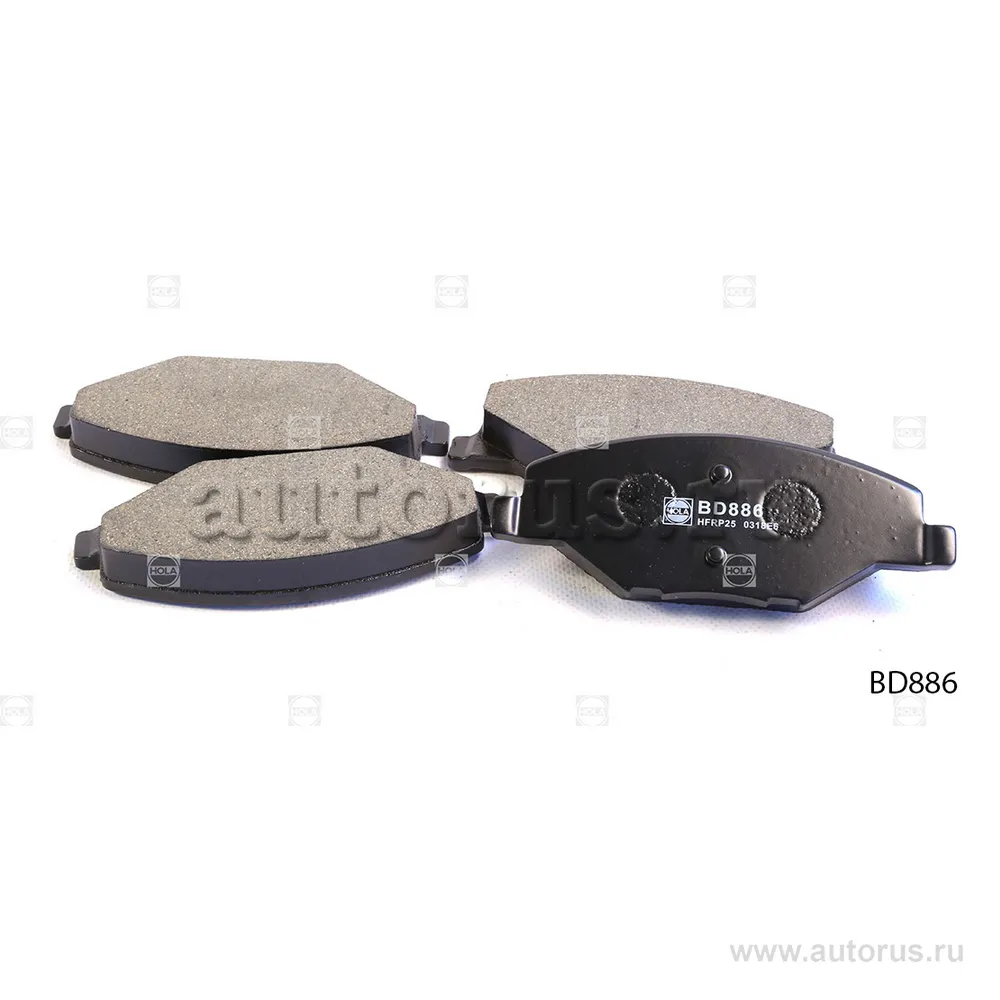 Колодки передние VW Polo sedan, Polo (6R1, 6C1), SKODA Fabia II/II HOLA BD886