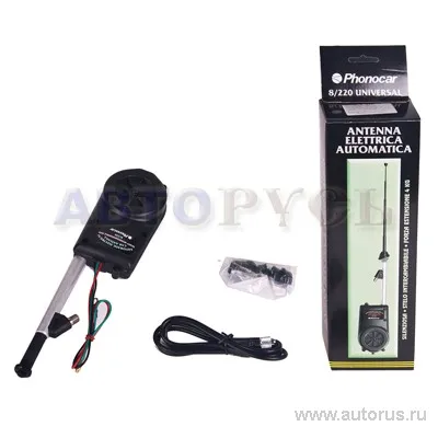 Антенна PHONOCAR 8/220, автоматическая, 80 см , черная
