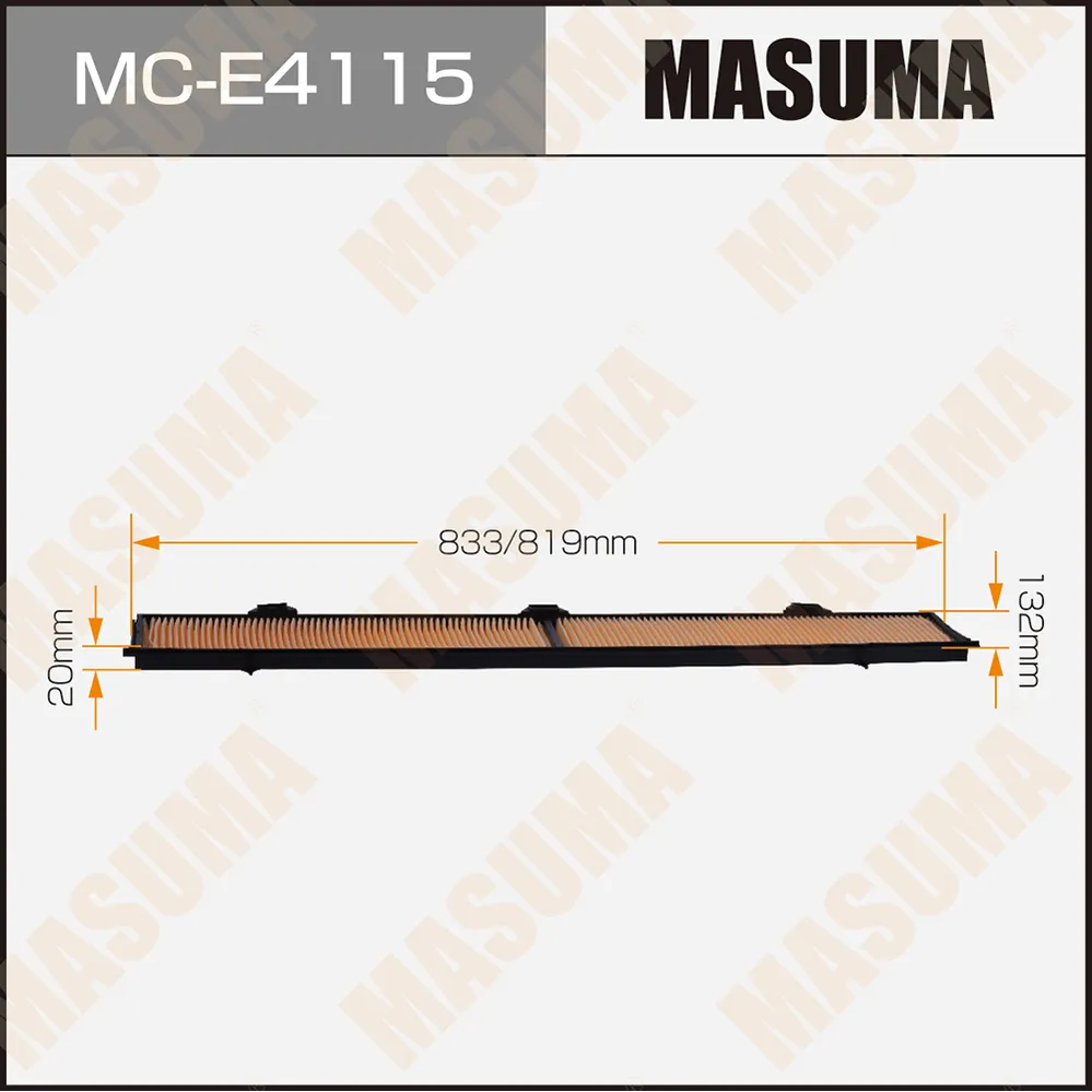 САЛОННЫЙ ФИЛЬТР AC0041C MASUMA BMW 1-SERIES E81, 3-SERIES E90 120 MASUMA MCE4115