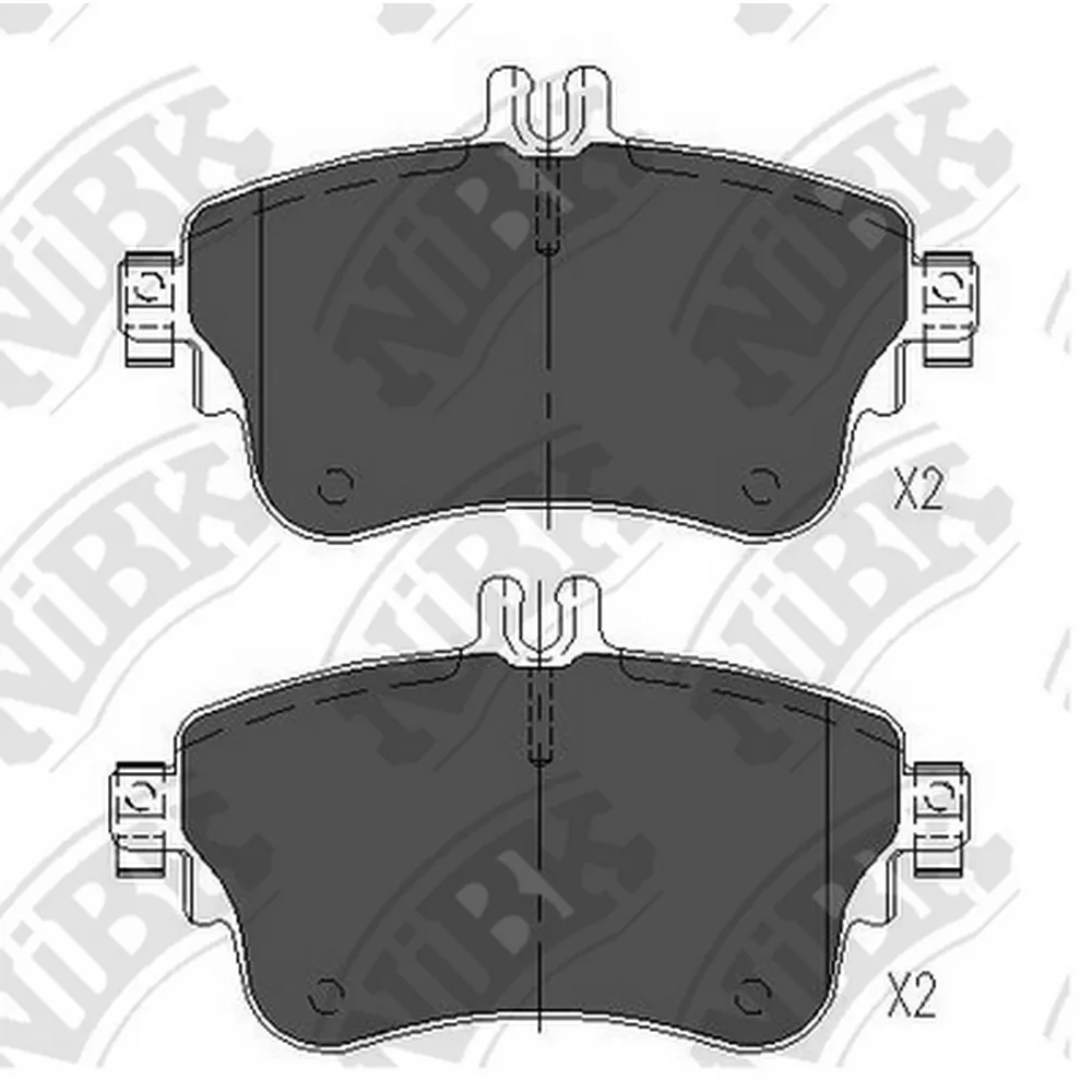 Колодки передние MB A/B-Class (W176/W246) 2012-> NIBK PN31008