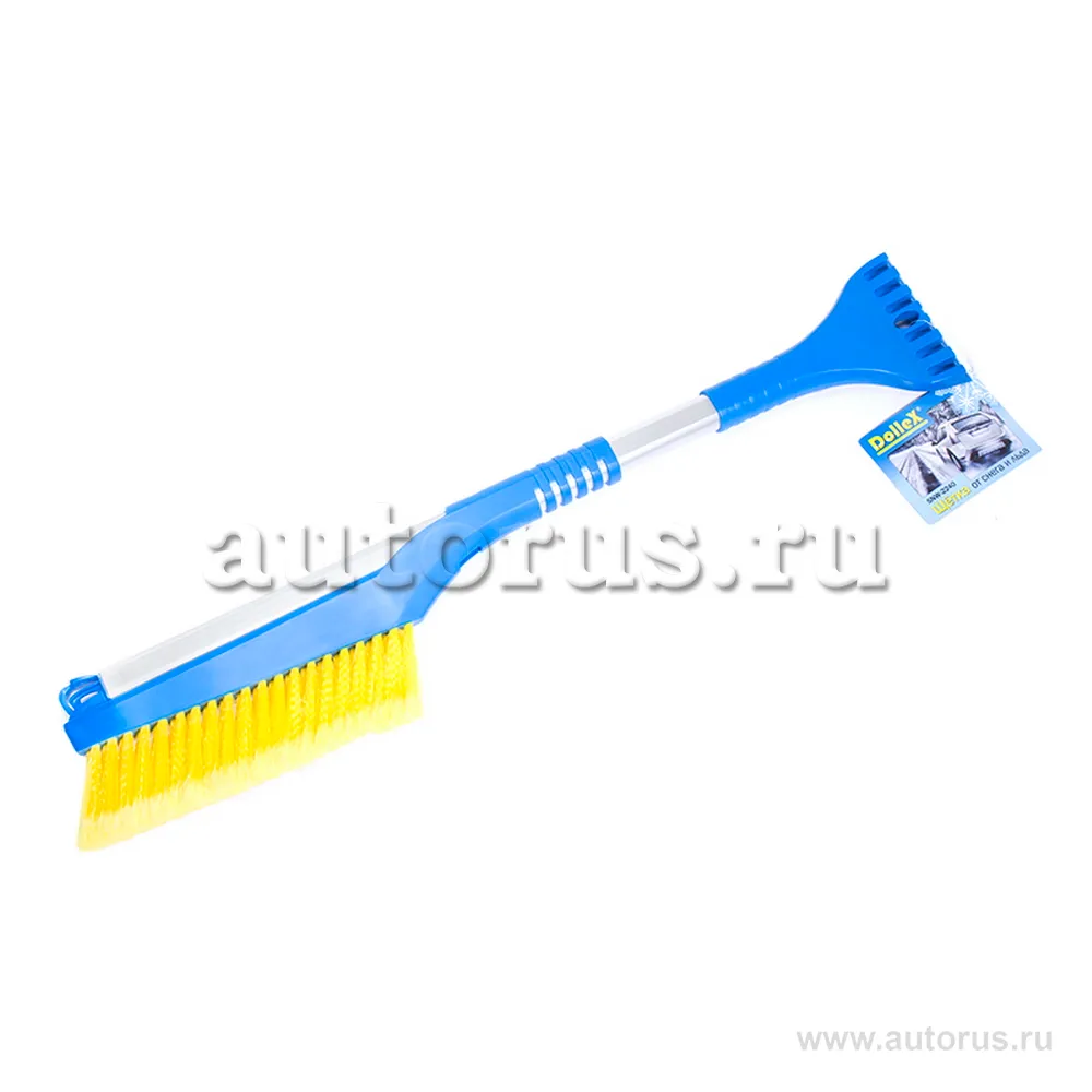 Щетка сметка со скребком, телескопическая 62-88 см DOLLEX SNW-2240