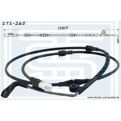 Датчик тормозной передний LAND ROVER RANGE ROVER SPORT (LS) 03.2005--08.2009 STARKE 171-265