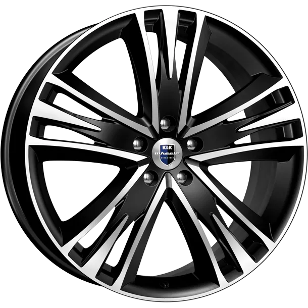 Диск литой R20 8.5J 5x112/66.6 ET35 КИК Атлас алмаз черный 34687