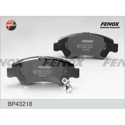 КОЛОДКИ ТОРМОЗНЫЕ ДИСКОВЫЕ Honda FIT, Edix, FRV, Stream, Jazz II 96-08 131,554,515, передние FENOX BP43218