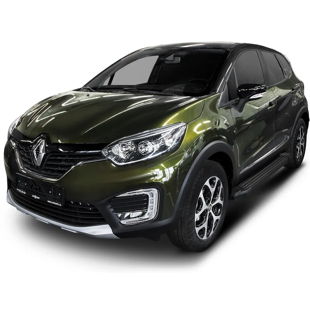 Порог-площадка Black F173ALB + комплект крепежа, RIVAL, Renault Kaptur 2016-2020 Renault Kaptur 2016-2020 F173ALB.4703.1