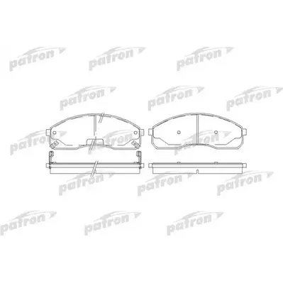 Колодки тормозные дисковые передн KIA: CARNIVAL 99-01, CARNIVAL II 01- PATRON PBP1595