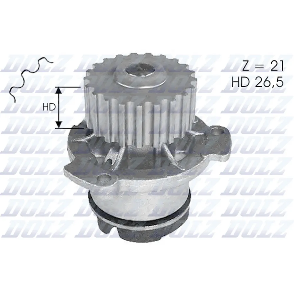 Помпа, водяной насос ВАЗ 2108-099/2110/1117-1119 LADA Samara/Kalina I mot.1,4/1,6L 8V & 16V DOLZ L-121