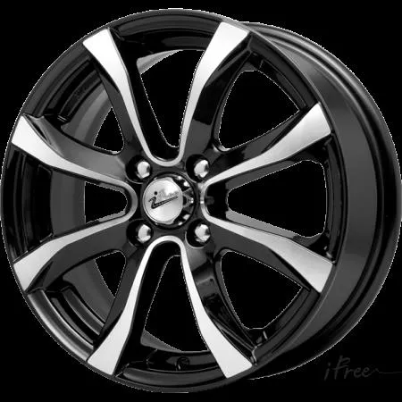 Диск литой R15 6J 4x98/58.5 ET35 IFREE Дайс Блэк Джек 265801