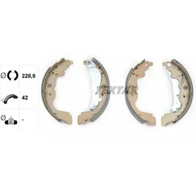 Колодки барабанные RENAULT Logan/LADA Largus (228x42mm) TEXTAR 91069300