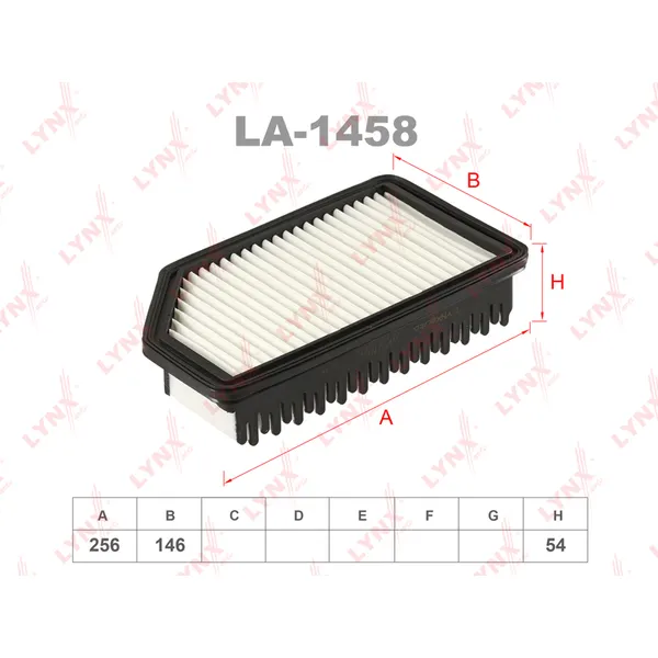 Фильтр воздушный LYNXauto LA-1458
