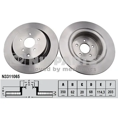 Диск тормозной NIPPARTS N3311065