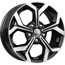 Диск литой R16 6.5J 5x114.3/67.1 ET45 КИК КС878 Алмаз черный 74905
