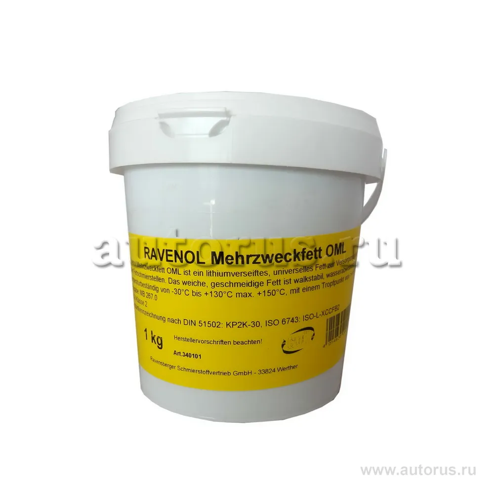 Смазка пластичная RAVENOL Mehrzweckfett OML 1 кг Ravenol 1340101-001