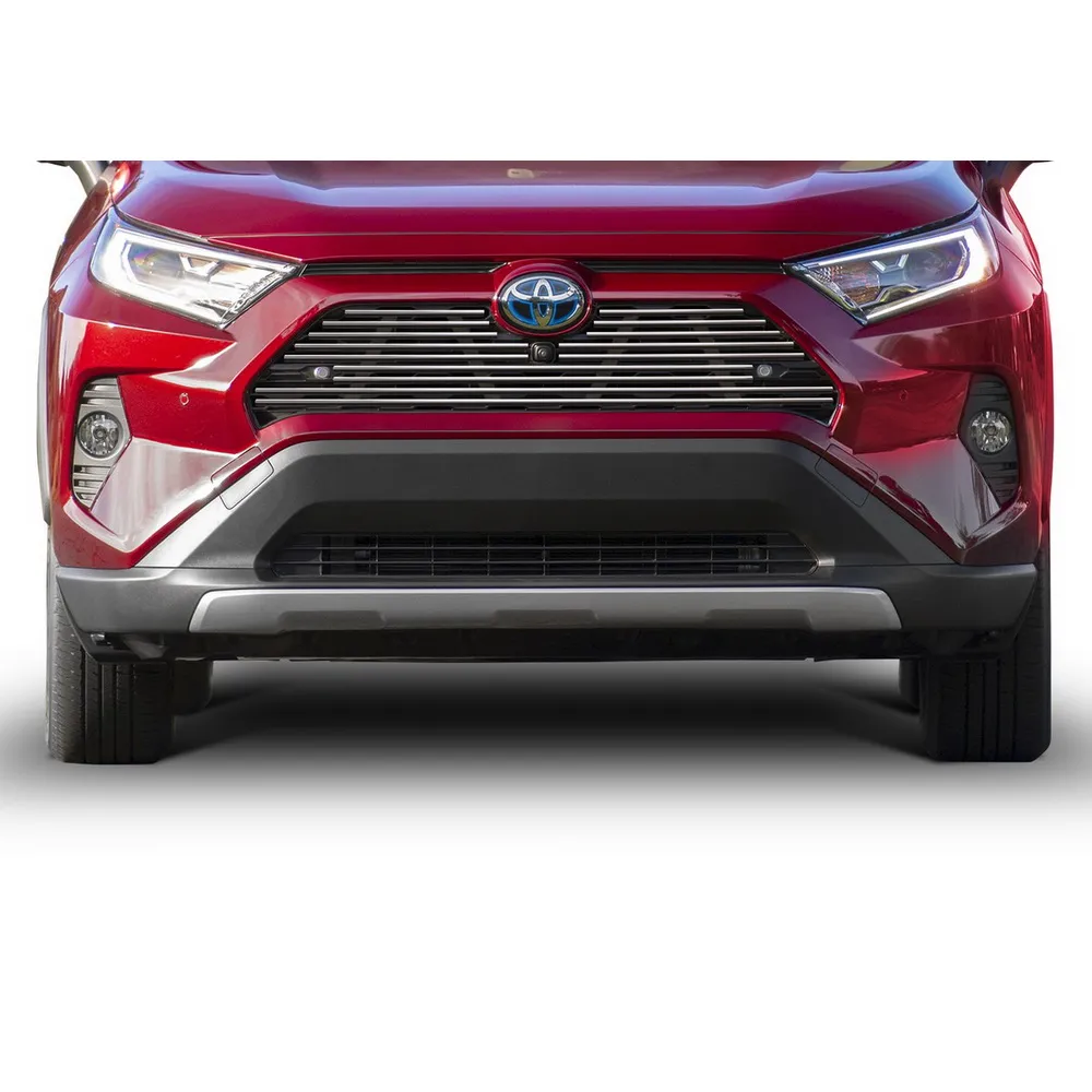 Решетка радиатора верхняя d10 Rival Toyota Rav4 V XA50 (с передними парктрониками) 2019-н.в., нерж. сталь, G.5708.001