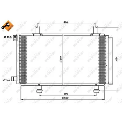 радиатор кондиционера Suzuki SX4 all 06 NRF 35782