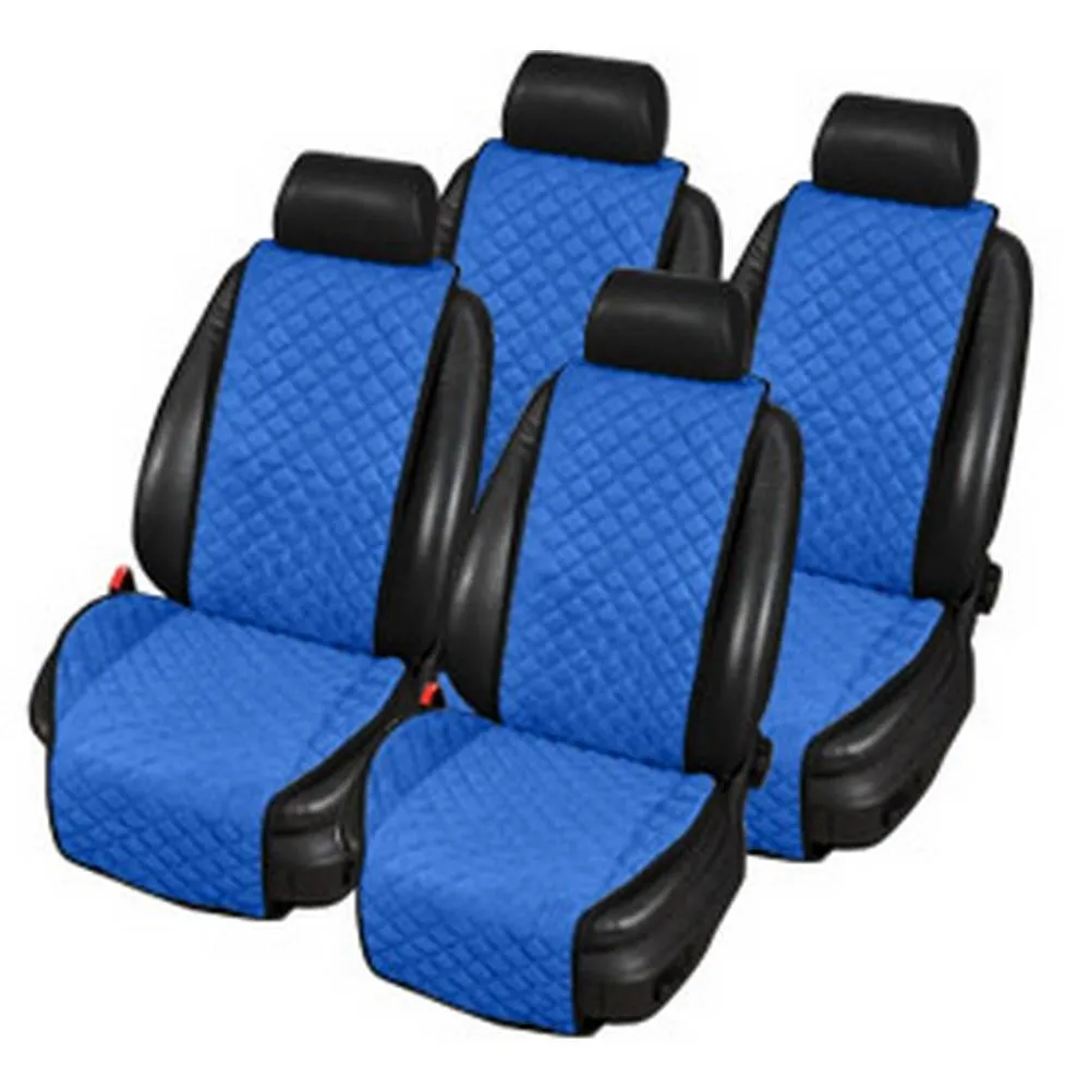 Универсальная накидка Алькантара, цвет: синий , комплект на весь салон, 5шт.