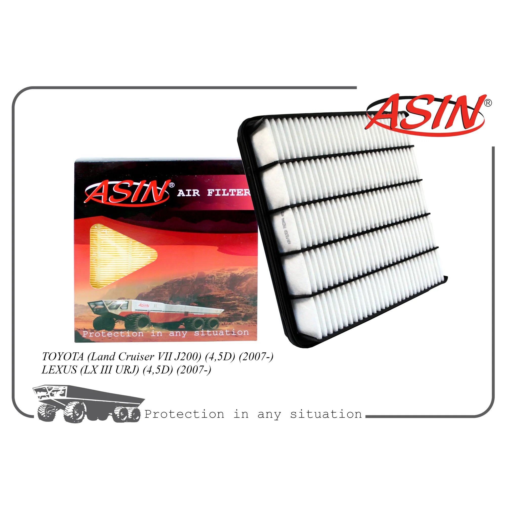 Фильтр воздушный 17801-51020/ASIN.FA2344 ASIN ASIN ASINFA2344