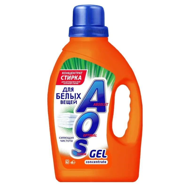 Гель для стирки AOS для белых вещей 1300гр 1621291