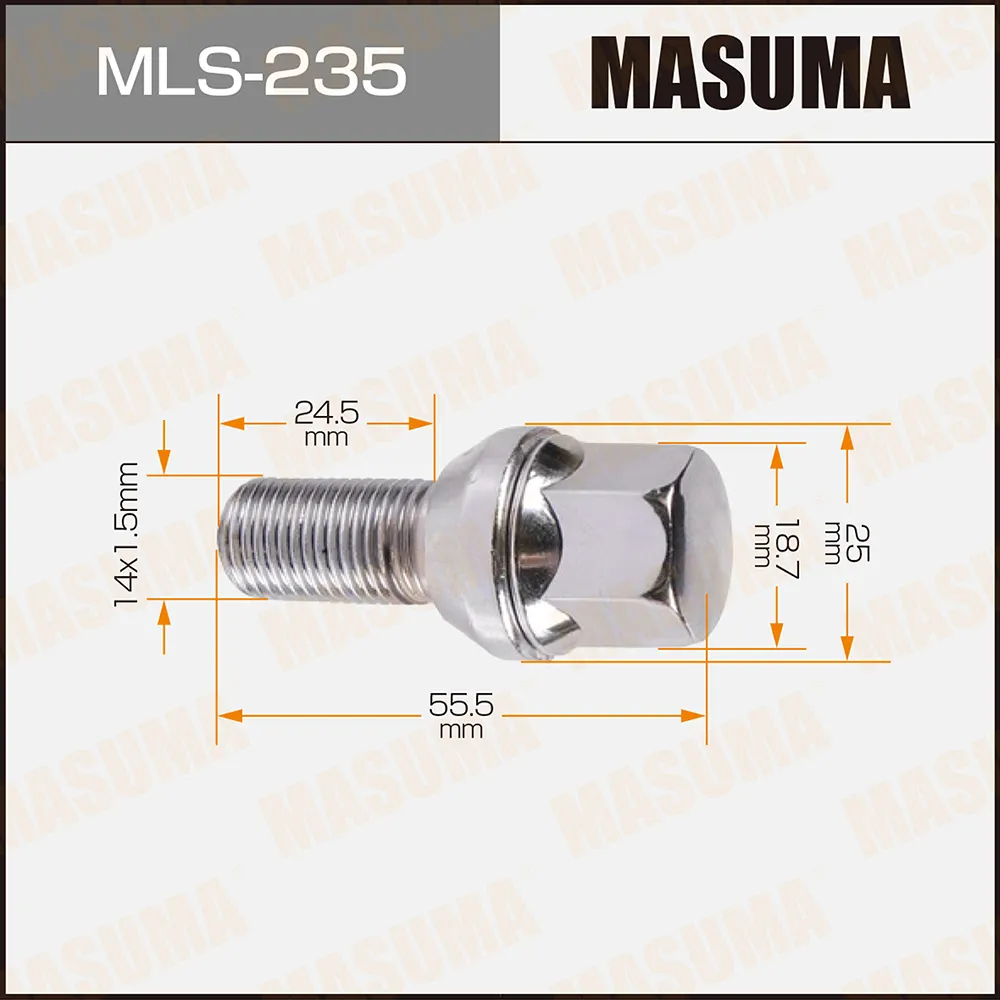 Болт колесный MASUMA RENAULT/ MEGAN II MASUMA MLS235