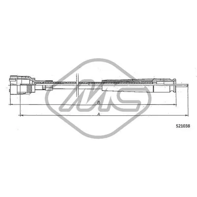 Трос спидометра 504 ALL MM.?2000 Metalcaucho 82759