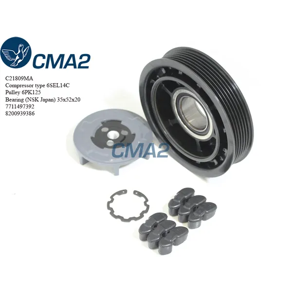 Шкив 6PK125 6SEL14C 8200939386 (NSK подшипник) CMA2 C21809MA