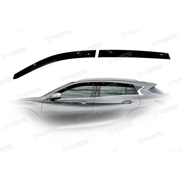 Дефлектора на окна Infiniti QX30/Q30 2016EuroStandard деф.окон Cobra Tuning IE11016