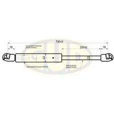 АМОРТИЗАТОР БАГАЖНИКА REN ESPACE IV (JK0_) 11/02- 700N L730/200MM G.U.D GGS020478