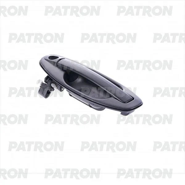 Ручка двери наружн передн лев Hyundai Santa Fe 01-06 (черн) PATRON P200199L
