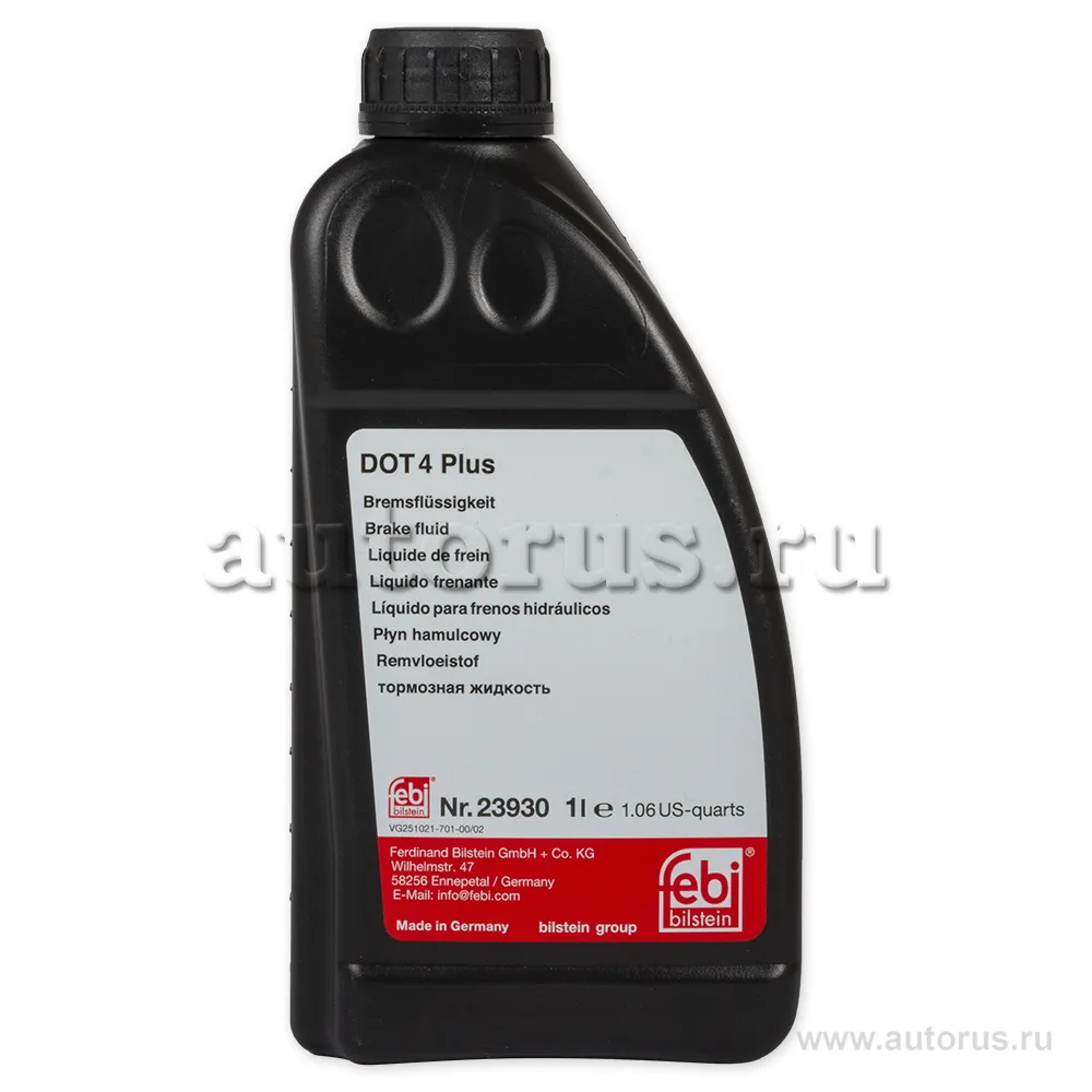 Жидкость тормозная FEBI Brake Fluid DOT4 Plus 1 л 23930