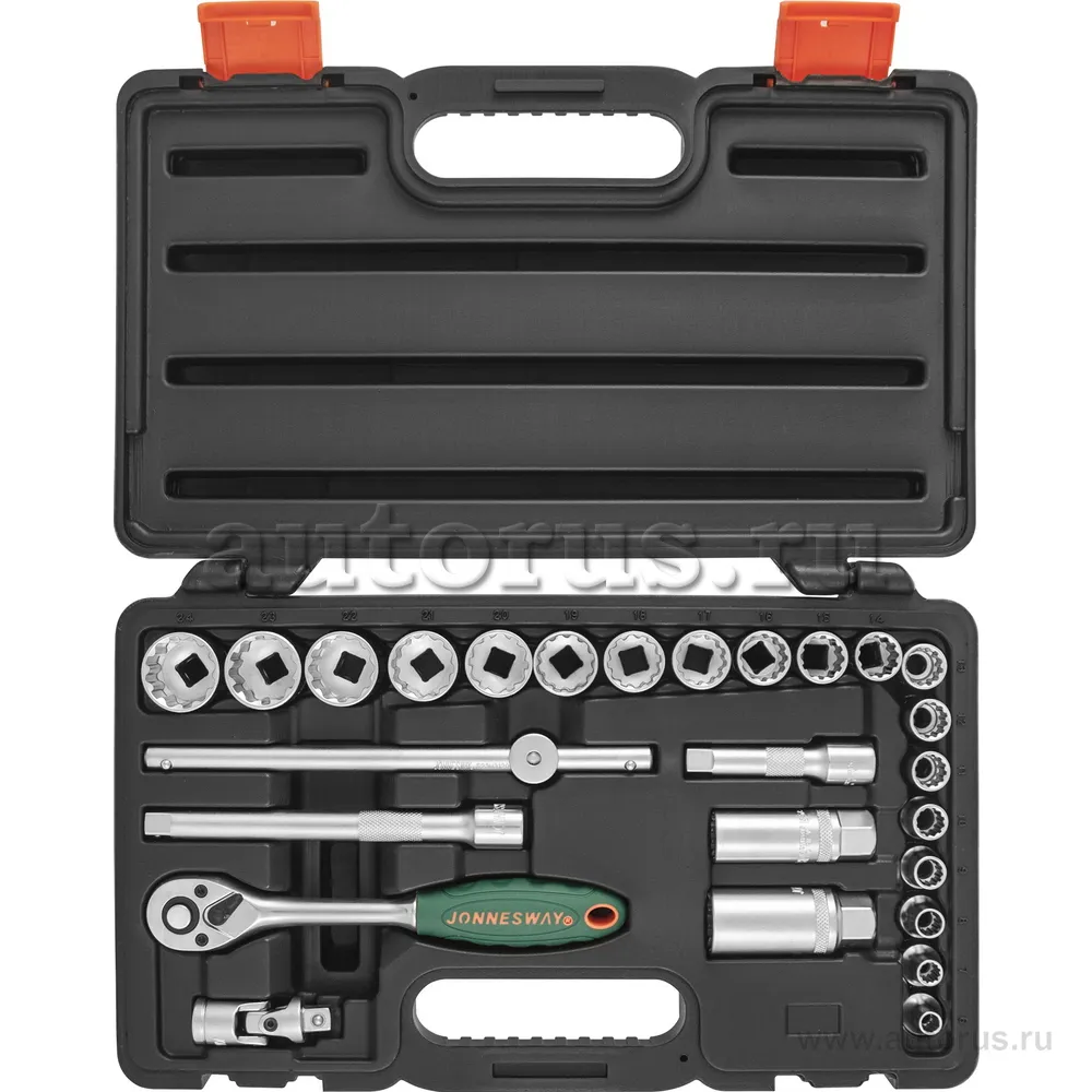 Набор головок торцевых Super Tech 3/8DR, 26 пр. JONNESWAY S68H3126S