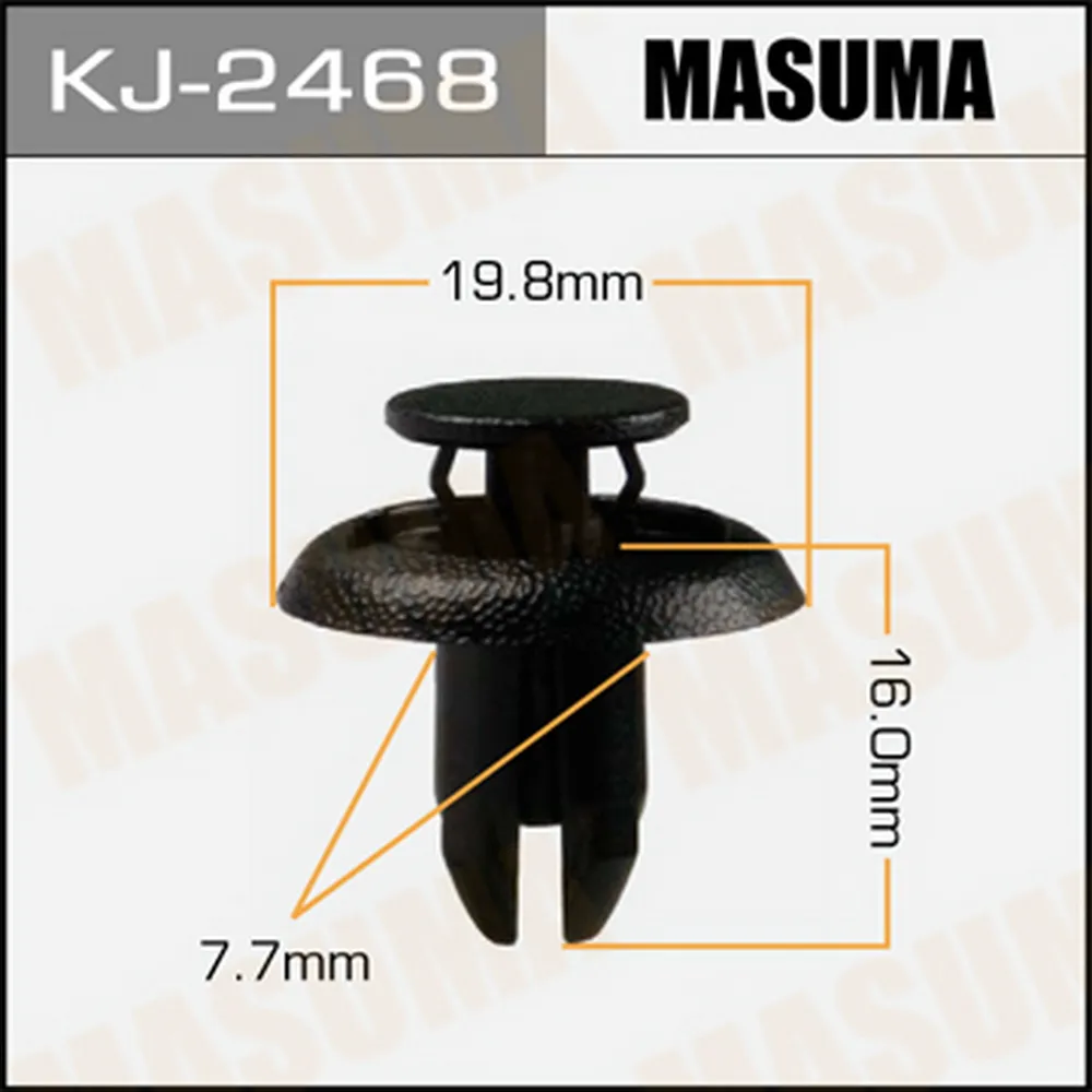 Клипса универс. 2468-KJ [уп.50] MASUMA KJ-2468