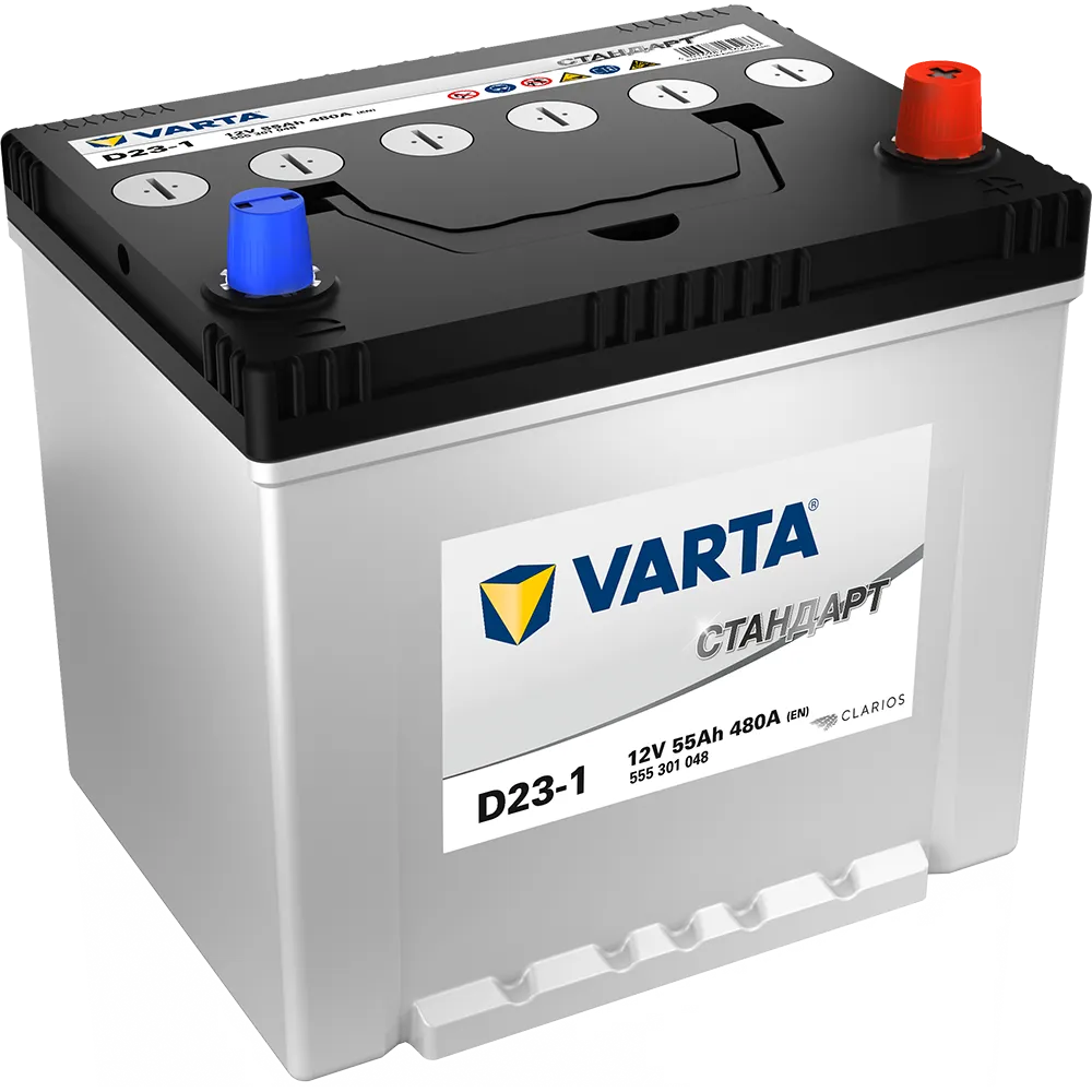 Аккумулятор VARTA СТАНДАРТ JIS 55 А/ч Обратная 230x175x223 EN480 А