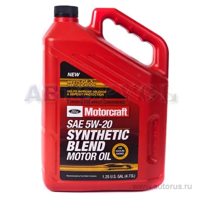Масло моторное FORD Motorcraft Premium Synthetic Blend SAE 5W-20 MOTORCRAFT XO5W205QSP