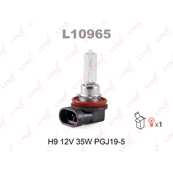 Лампа 12V H9 65W PGJ19-5 LYNXauto 1 шт. картон L10965